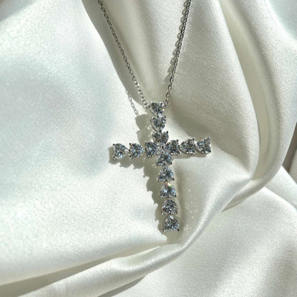 [Revel Jewelry]Radiant Cross Shape Necklace