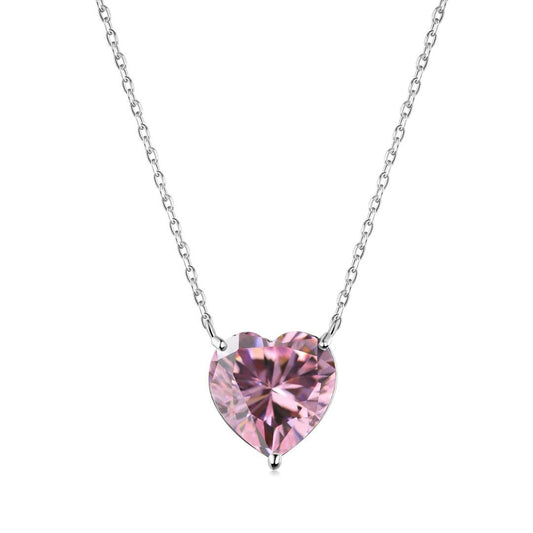 [Revel Jewelry]6.0 carat Radiant Heart Shape Necklace