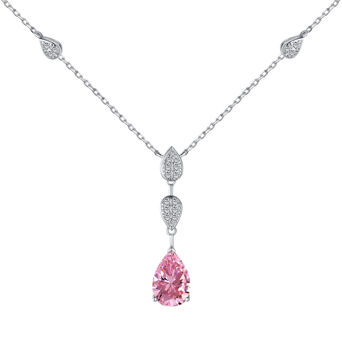[Revel Jewelry]Dazzling Pear Cut Necklace
