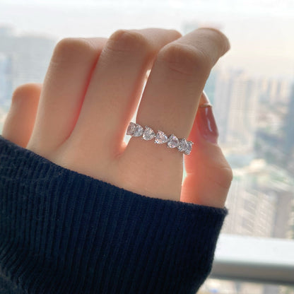 [Revel Jewelry]0.25 Carat Radiant Romance Heart Cut Lover Ring