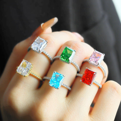 [Revel Jewelry]4.0 Karat Luxuriöser Verlobungsring