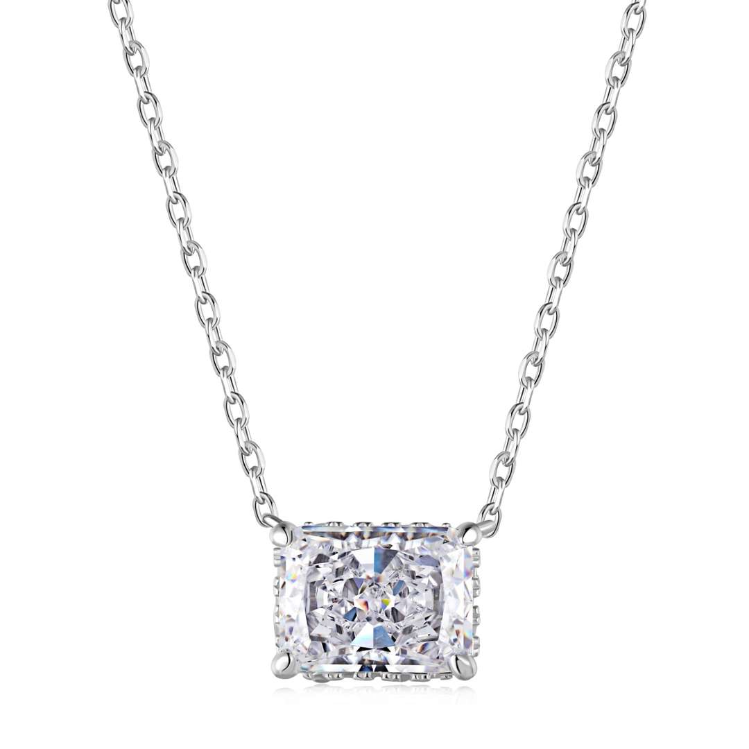 [Revel Jewelry]Luxurious Square Shape Colorful Necalack