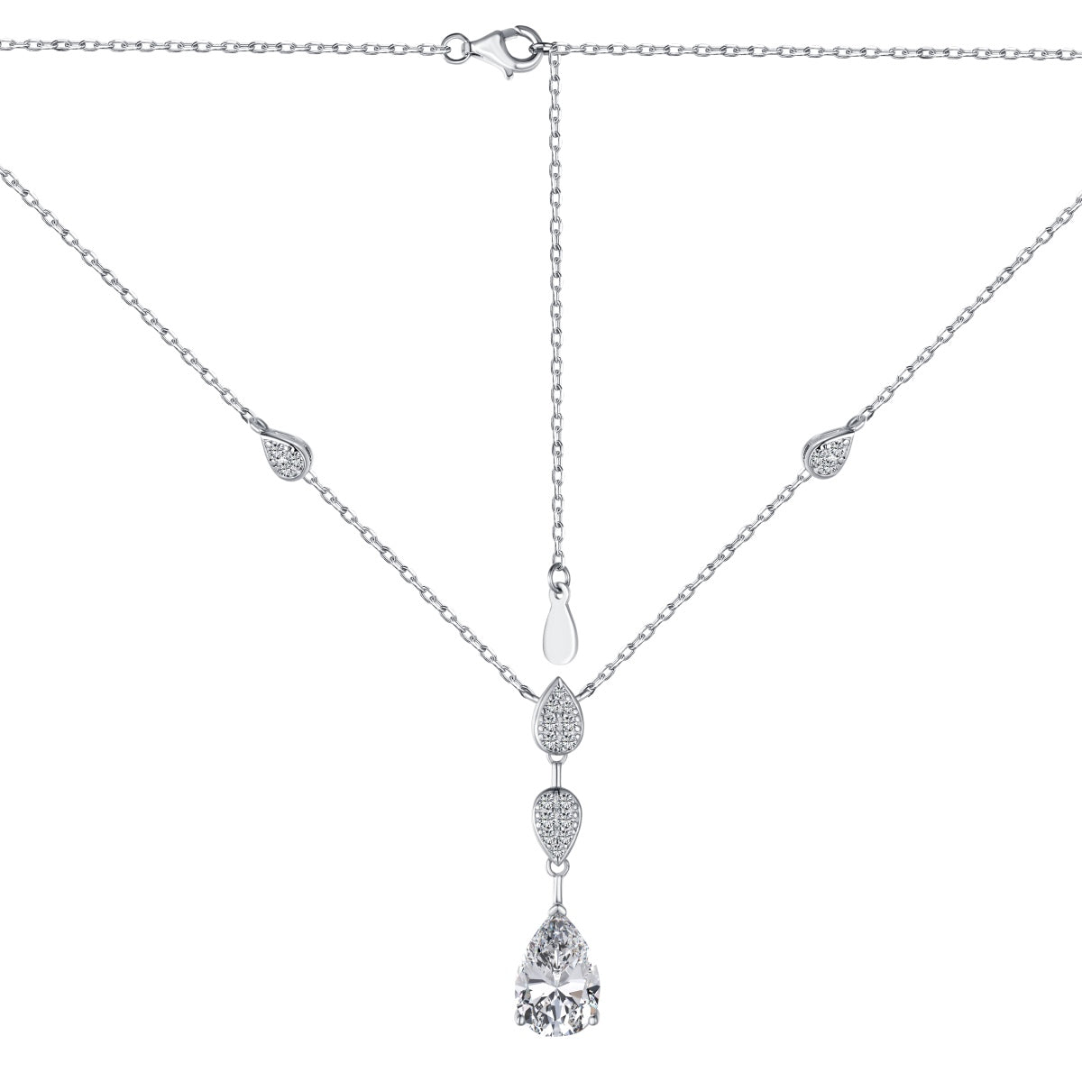 [Revel Jewelry]Dazzling Pear Cut Necklace