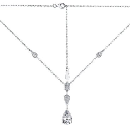 [Revel Jewelry]Dazzling Pear Cut Necklace