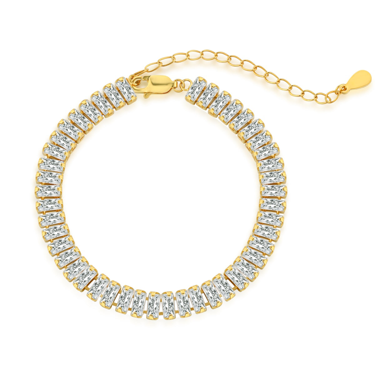 [Revel Jewelry]エメラルドカット ブレスレット