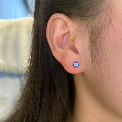 [Revel Jewelry]Devil's Eye Ear Bone Nail Earrings