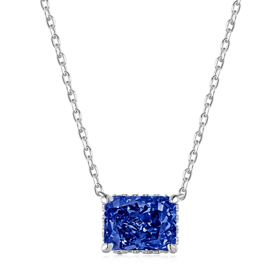 [Revel Jewelry]Luxurious Square Shape Colorful Necalack