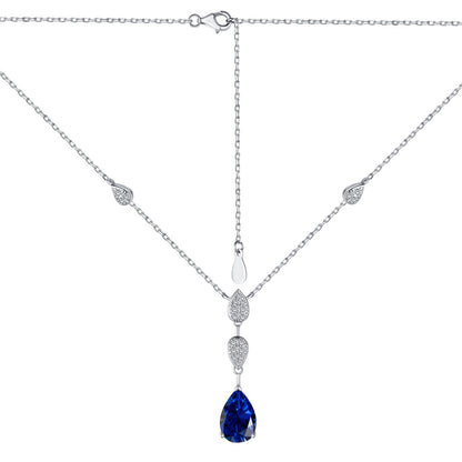 [Revel Jewelry]Dazzling Pear Cut Necklace