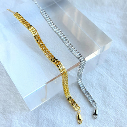 [Revel Jewelry]エメラルドカット ブレスレット