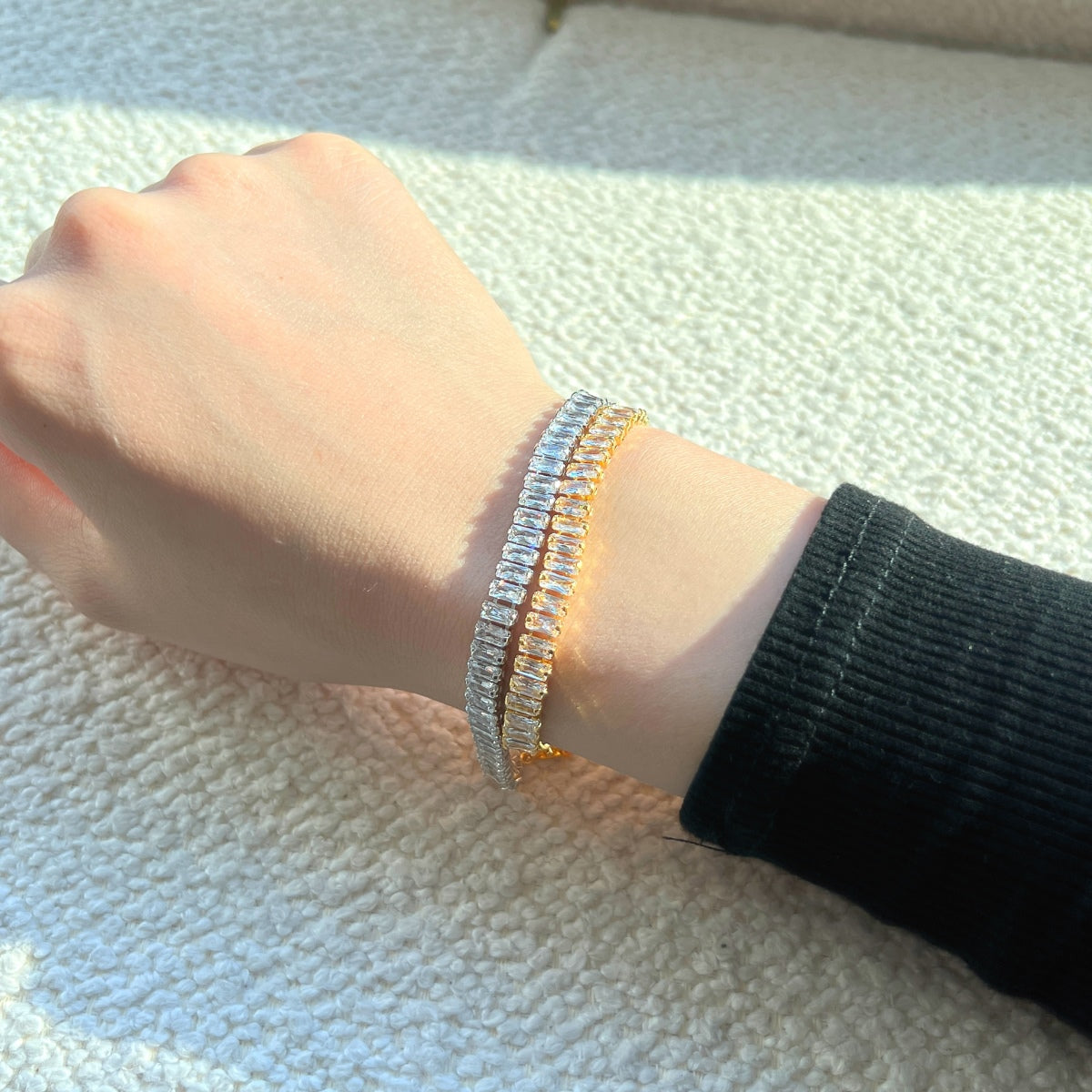 [Revel Jewelry]エメラルドカット ブレスレット