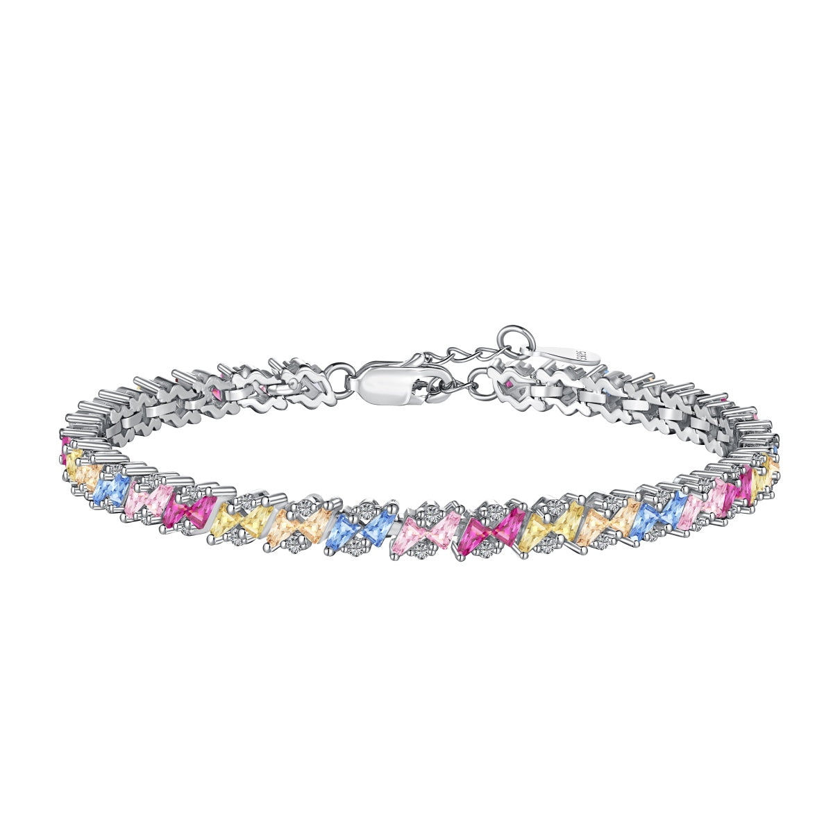 [Revel Jewelry]華やかな輝きを放つ多面カットパーティーブレスレット