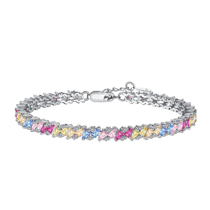 [Revel Jewelry]華やかな輝きを放つ多面カットパーティーブレスレット