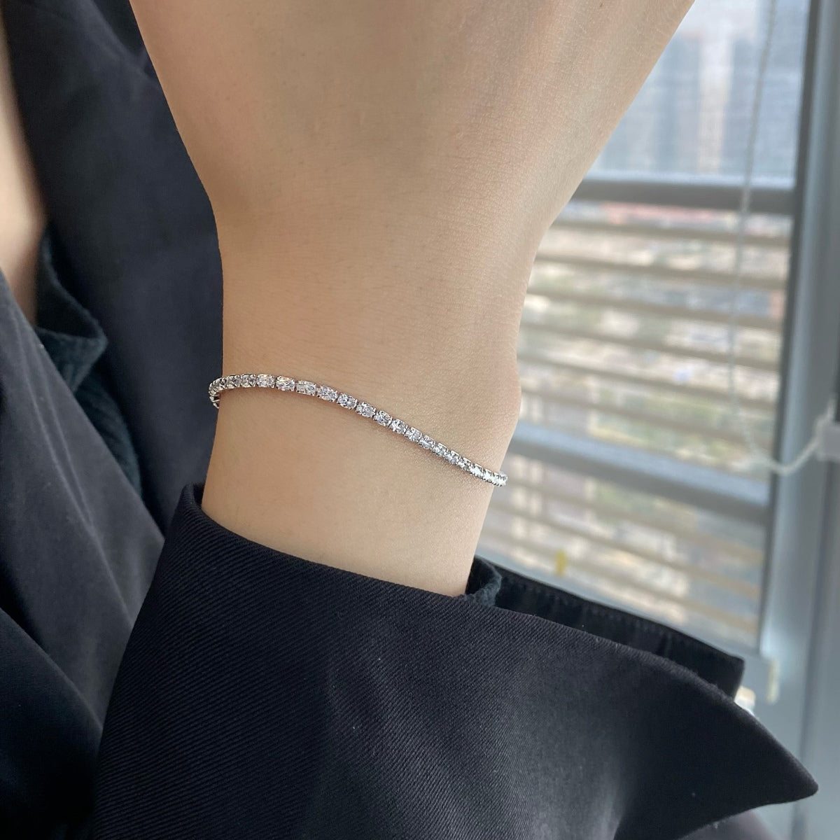 [Revel Jewelry]Elegant Emerald Cut Daily Bracelet