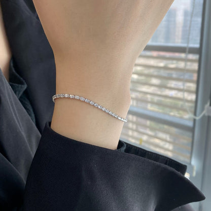 [Revel Jewelry]Elegant Emerald Cut Daily Bracelet