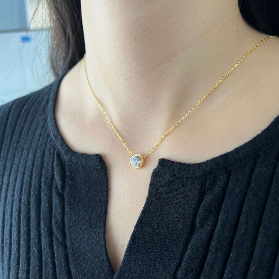 [Revel Jewelry]Luxurious Round Cut Necklace