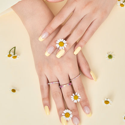 [Revel Jewelry]Dazzling Lustrous Round Cut Tennis Ring