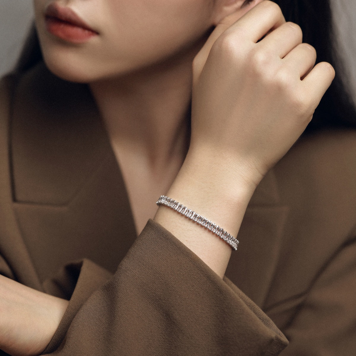 [Revel Jewelry]エメラルドカット ブレスレット