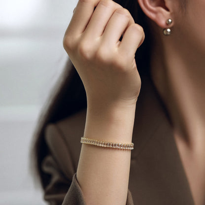 [Revel Jewelry]エメラルドカット ブレスレット