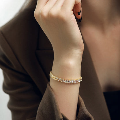 [Revel Jewelry]エメラルドカット ブレスレット