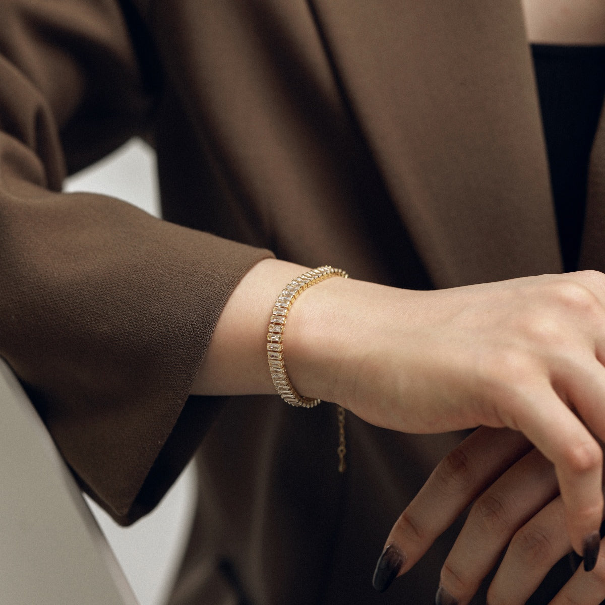 [Revel Jewelry]エメラルドカット ブレスレット