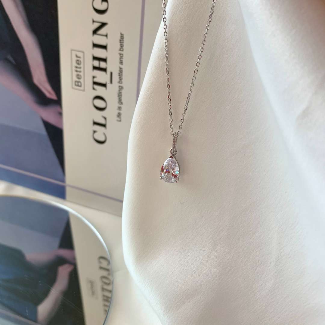 [Revel Jewelry]Delicate Water Drop Shape Fashion Necklace