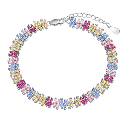 [Revel Jewelry]キラキラ輝く精巧なマルチカット パーティーブレスレット