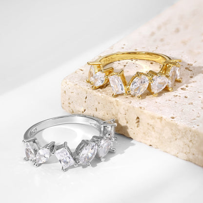 [Revel Jewelry]Delicate Multi Cut Ring