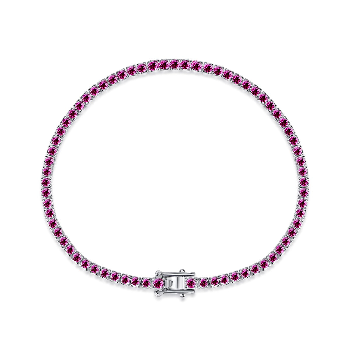 [Revel Jewelry] デイリー向けラウンドカットカラフルブレスレット