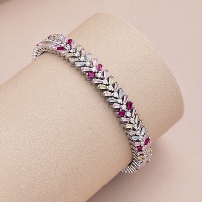 [Revel Jewelry] デイリーにぴったりの上品なラディアントエメラルドカットブレスレット