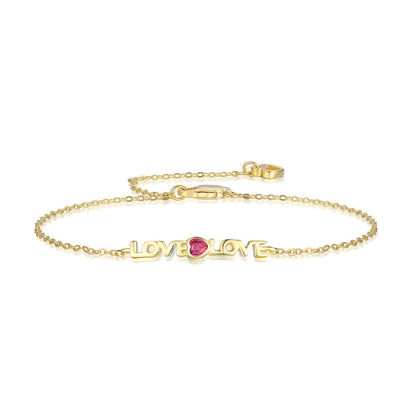[Revel Jewelry]ロマンチックなハート型カップルブレスレット