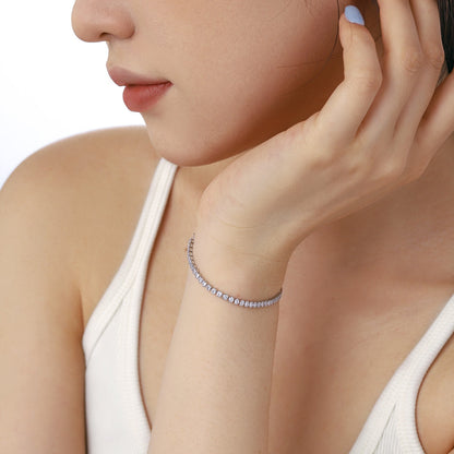 [Revel Jewelry]キラキラと輝くラウンドカットのデイリーブレスレット