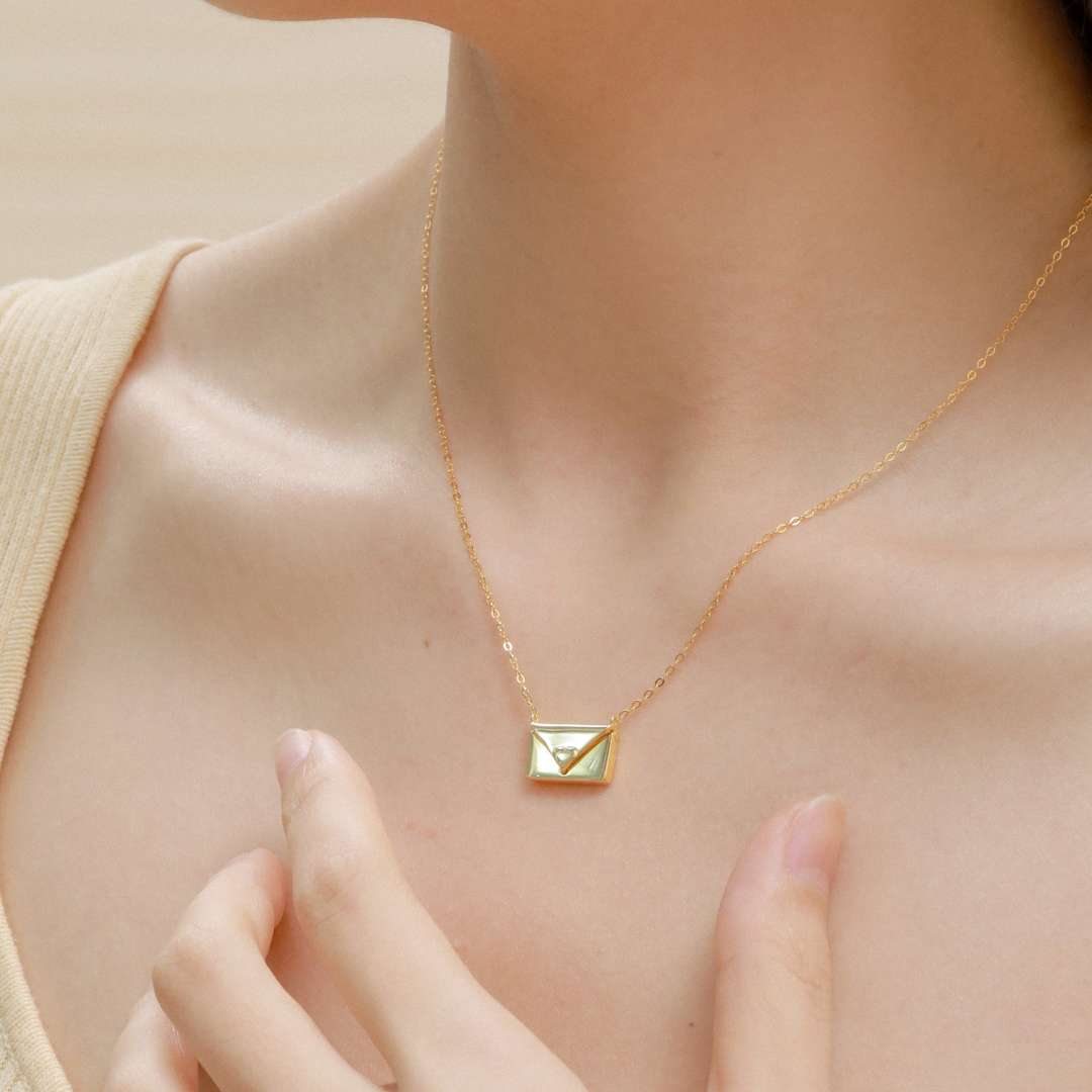 [Revel Jewelry]Herzförmige Umschlagkette zum Muttertag