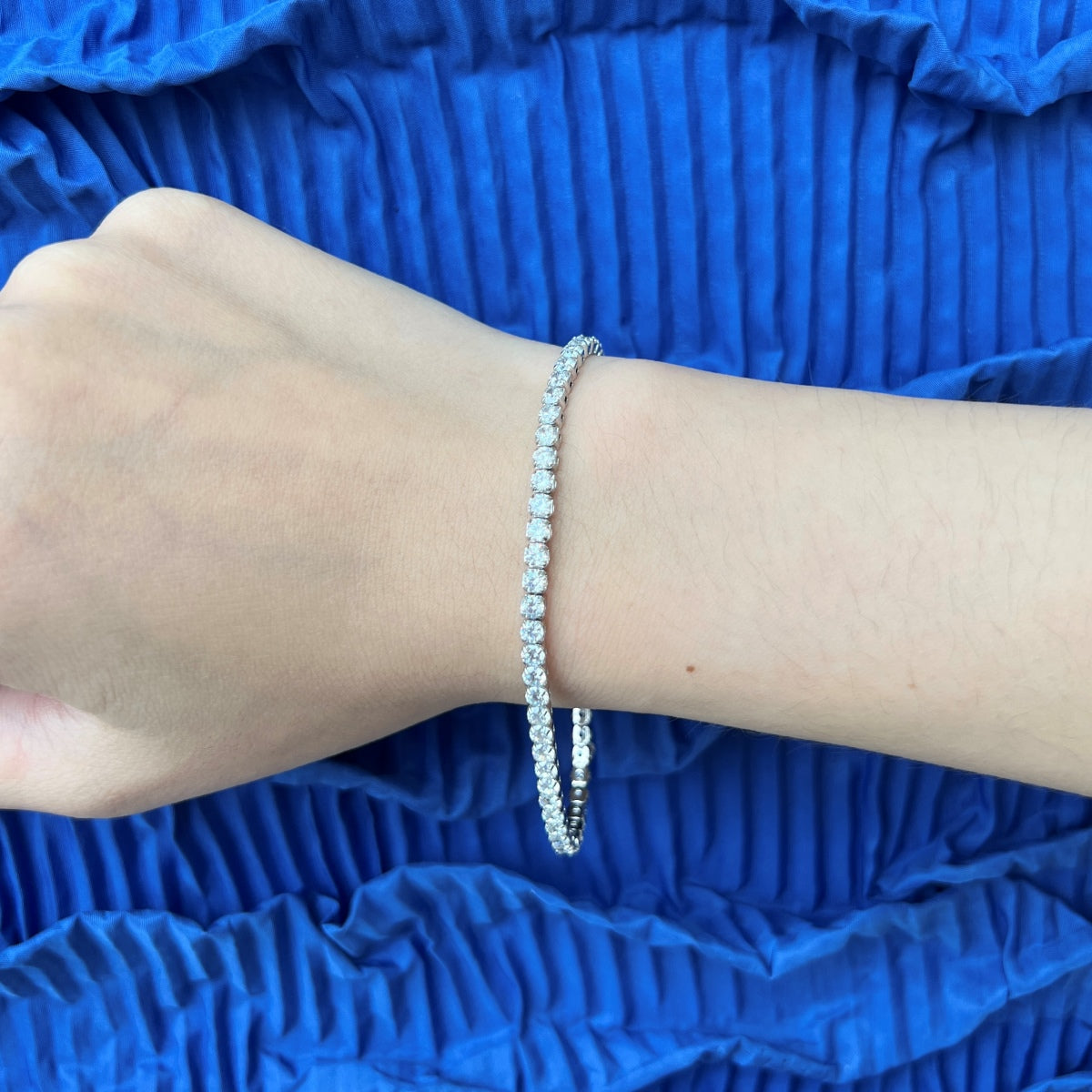 [Revel Jewelry]ラウンドカット スパークリング デイリー ブレスレット