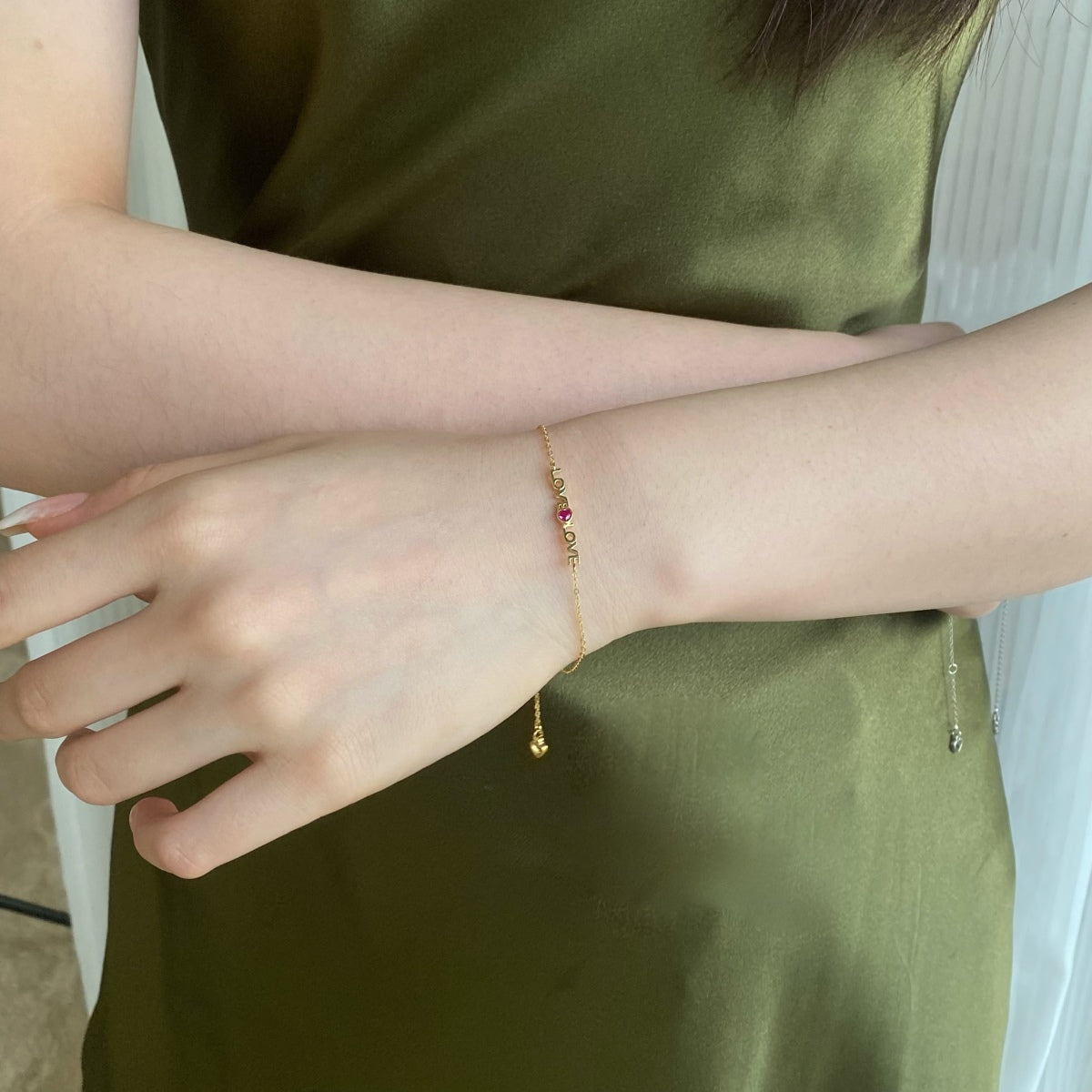 [Revel Jewelry]ロマンチックなハート型カップルブレスレット