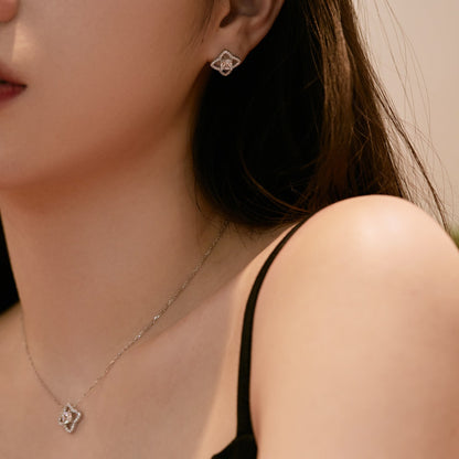 [Revel Jewelry]Elegant Star Shape Princess Cut Daily Earrings