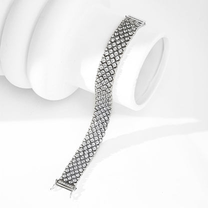 [Revel Jewelry]華やかなエレガントなラウンドカットパーティーブレスレット