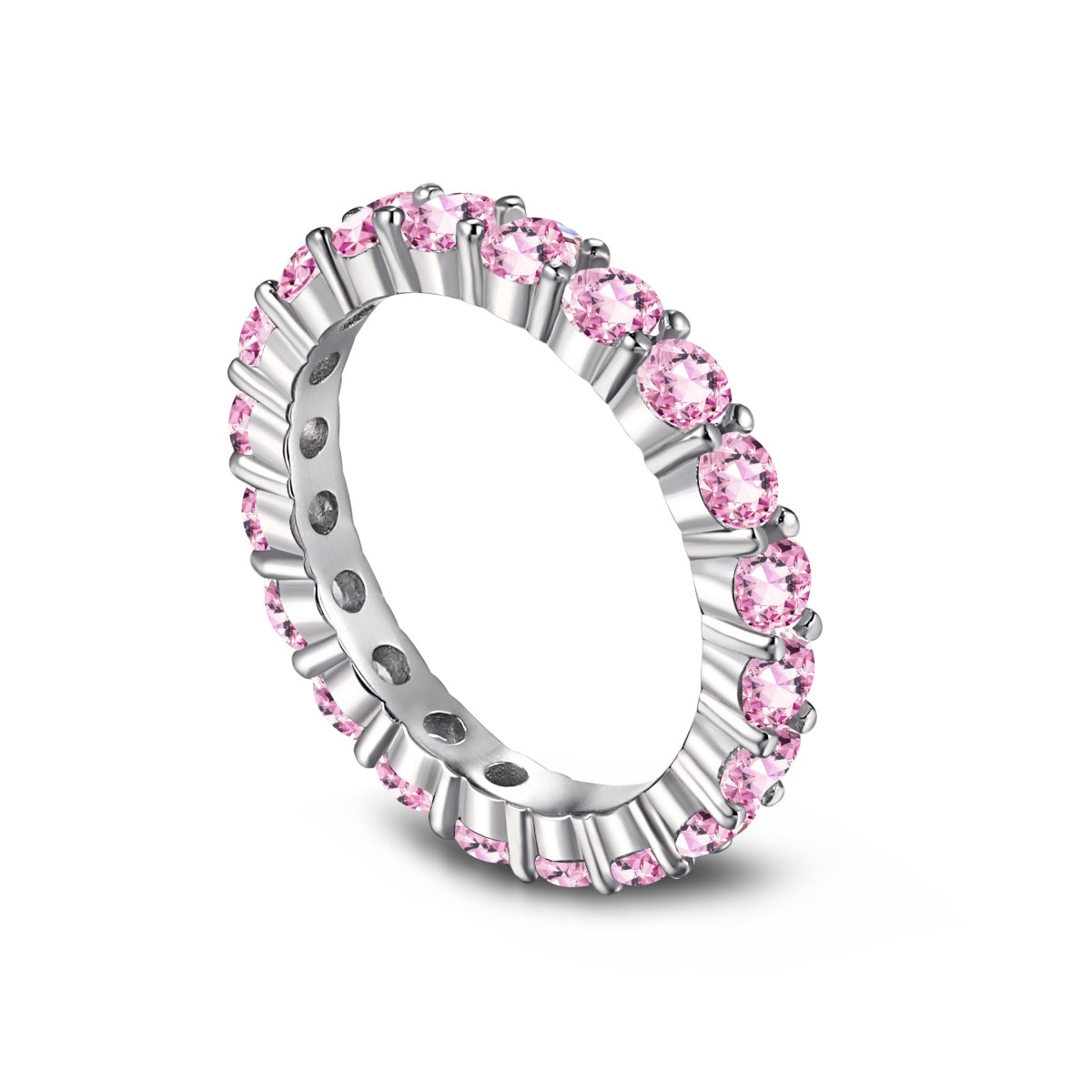 [Revel Jewelry]Sparkling Round Cut Tennis Ring