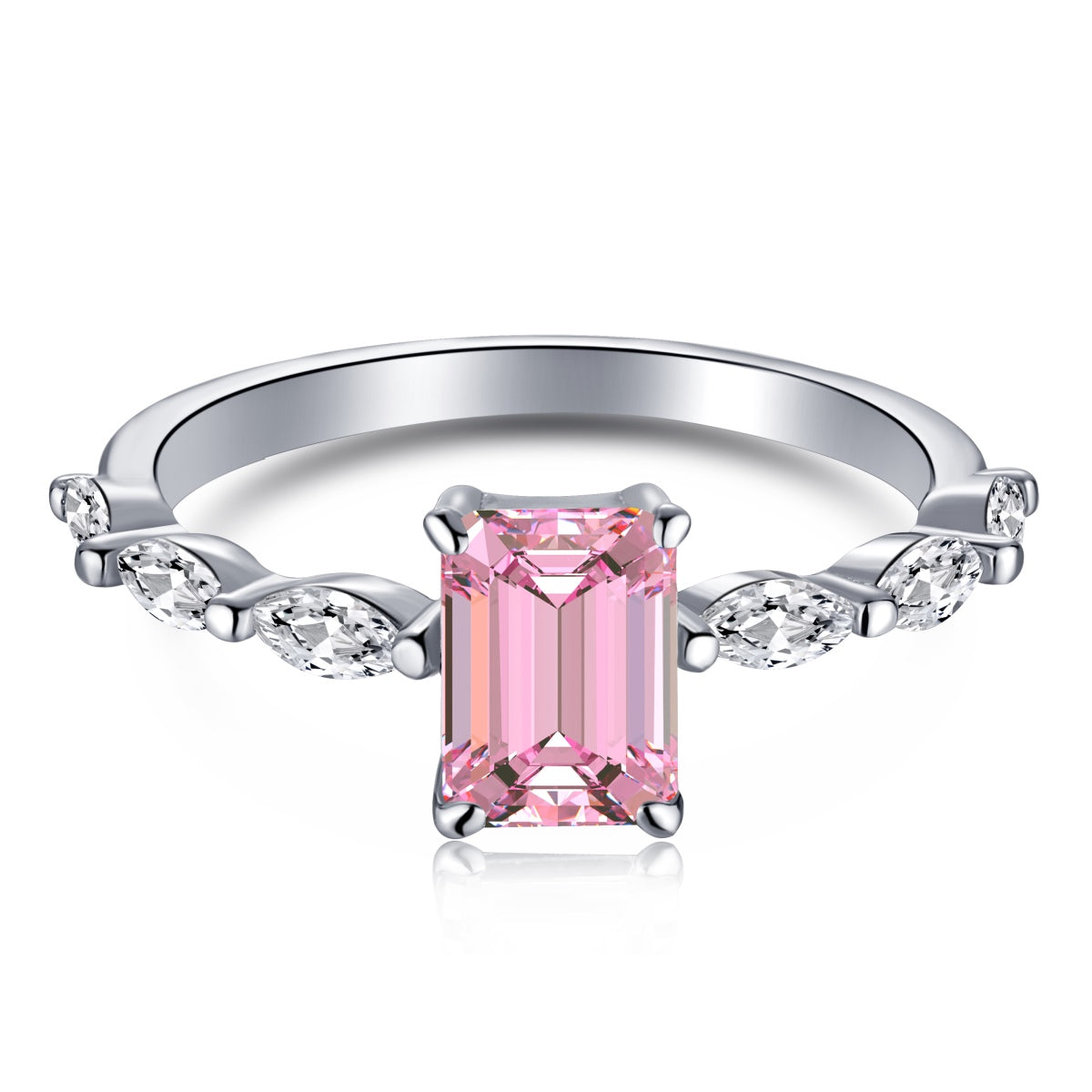 [Revel Jewelry]1.0 Carat Dainty Resplendent Radiant Cut Daily Ring