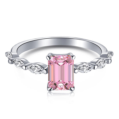 [Revel Jewelry]1.0 Carat Dainty Resplendent Radiant Cut Daily Ring