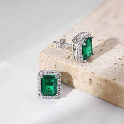[Revel Jewelry]Luxurious Dainty Emerald Cut Banquet Earrings