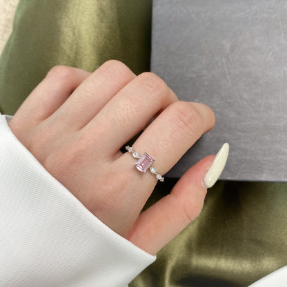 [Revel Jewelry]1.0 Carat Dainty Resplendent Radiant Cut Daily Ring