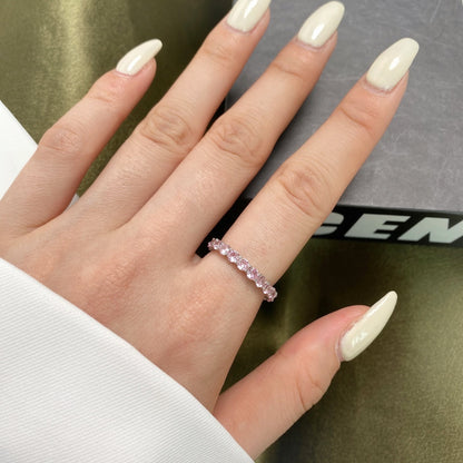 [Revel Jewelry]Sparkling Round Cut Tennis Ring