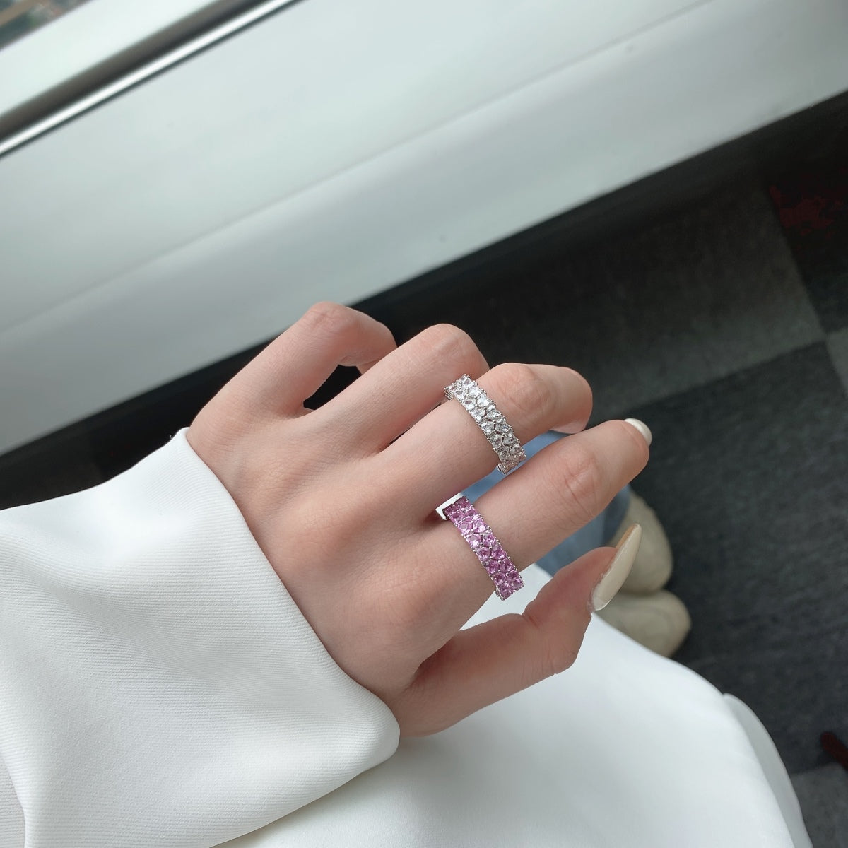 [Revel Jewelry]Sparkling Full Heart Ring