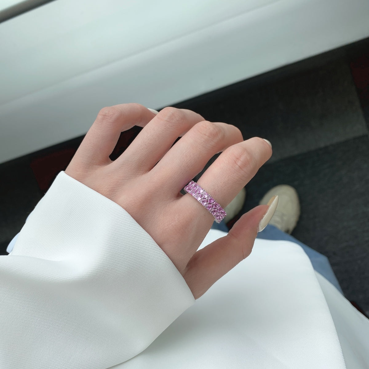 [Revel Jewelry]Sparkling Full Heart Ring