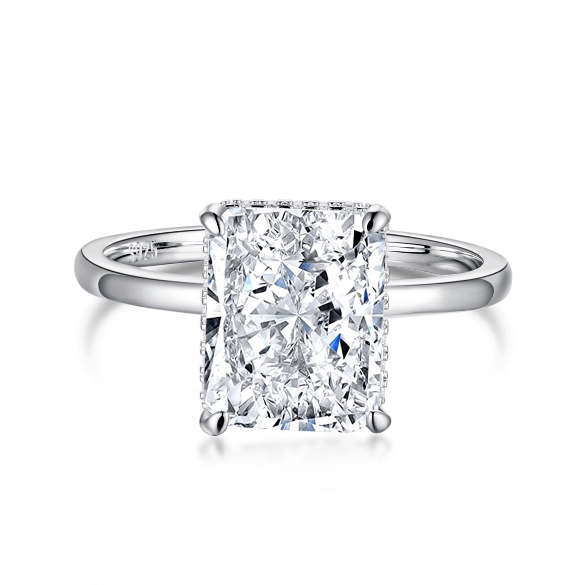 [Revel Jewelry]4.0 Carat Ornate Enchanting Radiand Cut Banquet Ring