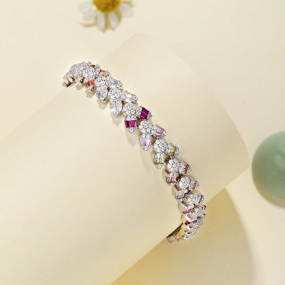 [Revel Jewelry]華奢な可憐な花形デイリーブレスレット