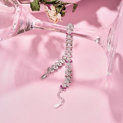 [Revel Jewelry]華奢な可憐な花形デイリーブレスレット