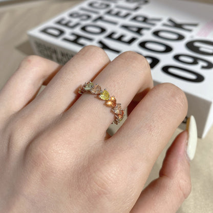 [Revel Jewelry]0.25 Carat Radiant Romance Heart Cut Lover Ring