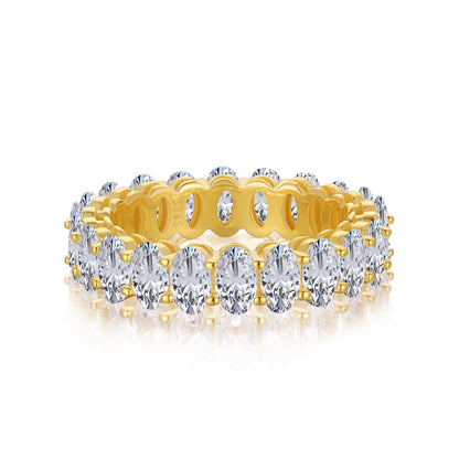 [Revel Jewelry]Ornate Oval Cut Tennis Ring