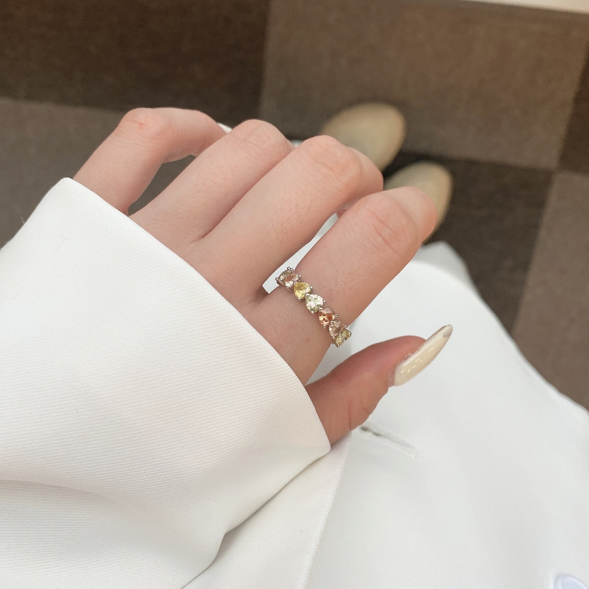 [Revel Jewelry]0.25 Carat Radiant Romance Heart Cut Lover Ring